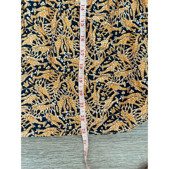 Drake’s London For J. Crew EUC Giraffe Print V-Neck Top Blouse Size 2 - Picture 11 of 11